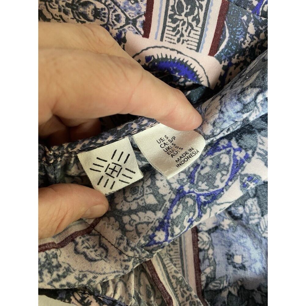 Artisan NY Dress Womens SMALL Purple Patchwork High Low Adjustable Straps - Picture 6 of 6
